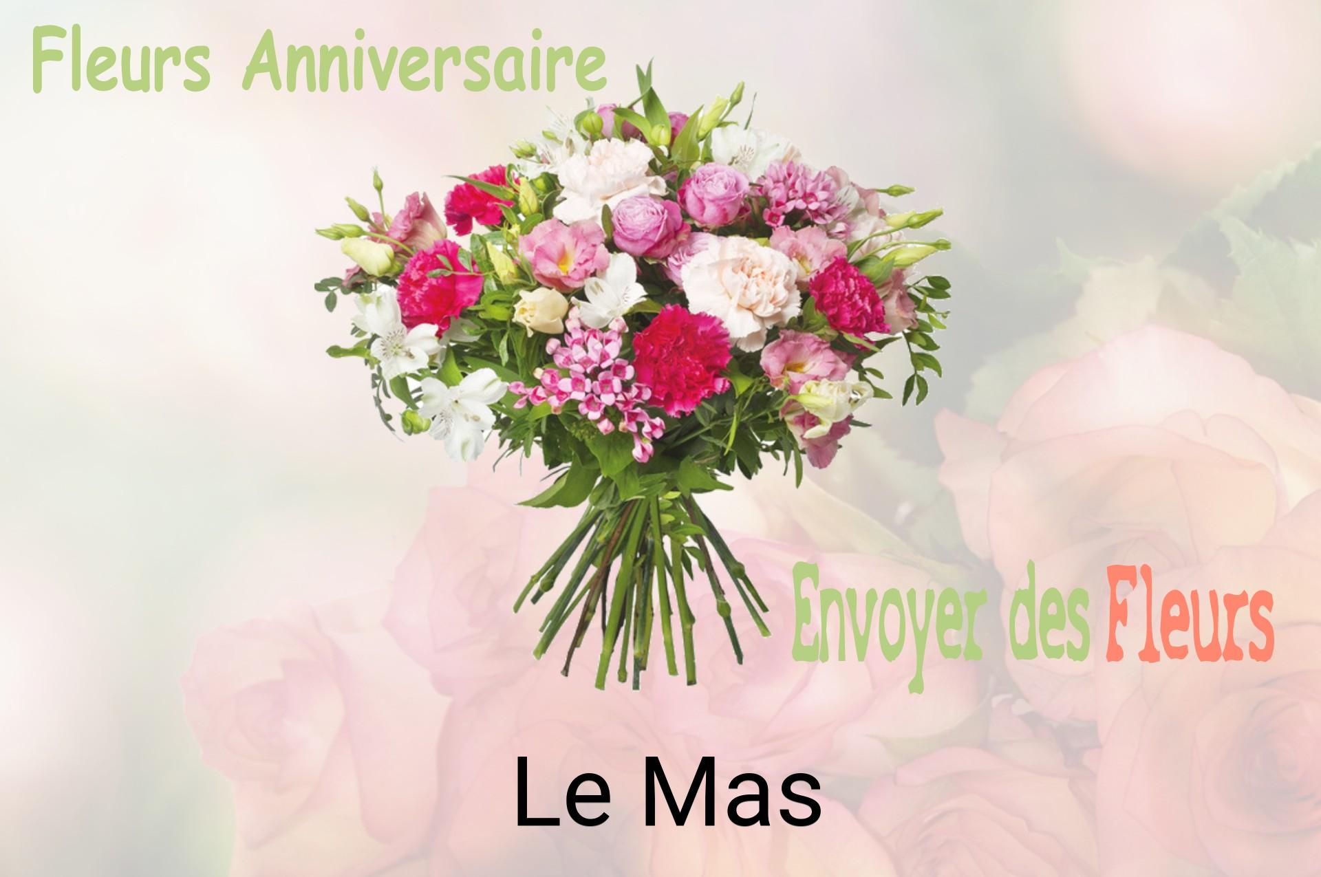 Bouquet de fleurs d’anniversaire livré à Le Mas
