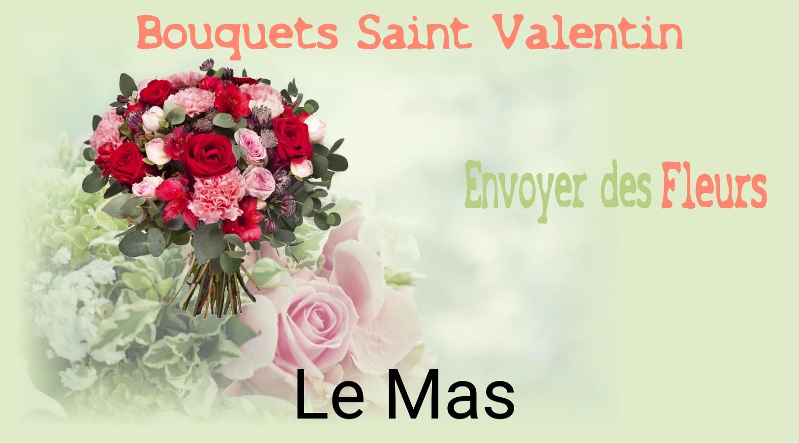 Roses de Saint-Valentin livrées à Le Mas
